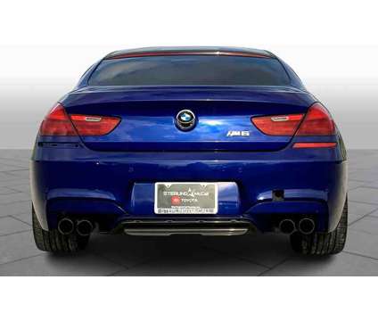 2014UsedBMWUsedM6Used4dr Gran Cpe is a Blue 2014 BMW M6 Car for Sale in Houston TX