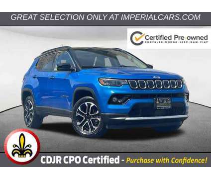 2022UsedJeepUsedCompassUsed4x4 is a Blue 2022 Jeep Compass Car for Sale in Mendon MA