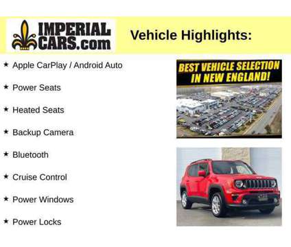 2021UsedJeepUsedRenegadeUsed4x4 is a Red 2021 Jeep Renegade Latitude SUV in Mendon MA