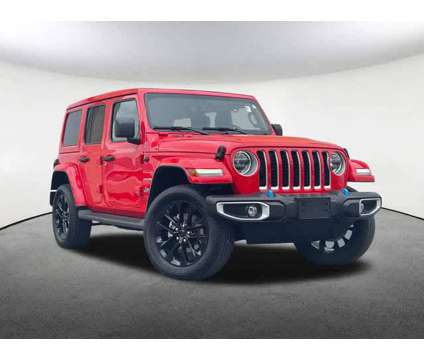 2022UsedJeepUsedWrangler 4xeUsed4x4 is a Red 2022 Jeep Wrangler Unlimited Sahara Car for Sale in Mendon MA