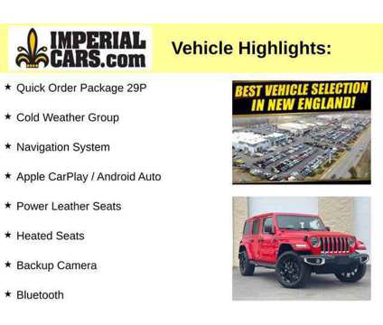 2022UsedJeepUsedWrangler 4xeUsed4x4 is a Red 2022 Jeep Wrangler Unlimited Sahara Car for Sale in Mendon MA