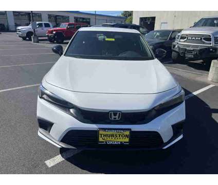 2024NewHondaNewCivic HatchbackNewCVT is a Silver, White 2024 Honda Civic Car for Sale in Ukiah CA