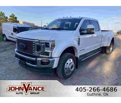 2021UsedFordUsedSuper Duty F-450 DRWUsed4WD Crew Cab 8 Box is a White 2021 Car for Sale in Guthrie OK