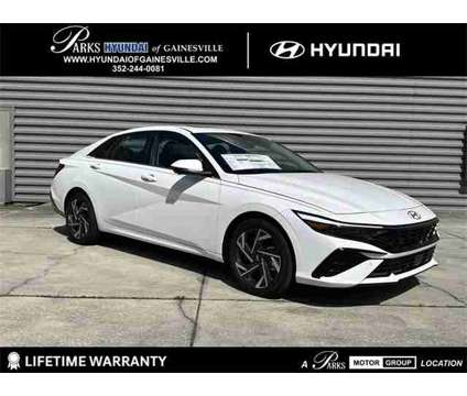 2024 Hyundai Elantra Limited is a White 2024 Hyundai Elantra Limited Sedan in Gainesville FL