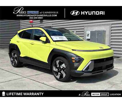 2024 Hyundai Kona Limited is a Yellow 2024 Hyundai Kona Limited SUV in Gainesville FL