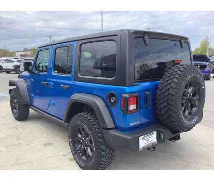 2022 Jeep Wrangler Unlimited Willys 4x4 is a Blue 2022 Jeep Wrangler Unlimited SUV in Avon IN