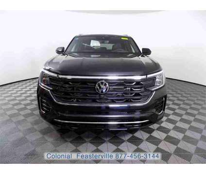 2024 Volkswagen Atlas Cross Sport 2.0T SEL Premium R-Line is a Black 2024 Volkswagen Atlas 2.0T SEL SUV in Feasterville Trevose PA