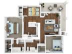 Mariposa at Spring Hollow Saginaw 55+ Apartments - Two Bedroom - Bennett -