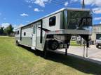 2019 Bison Trailers 8' wide 3 horse w/ 16' living quarters 3 horses