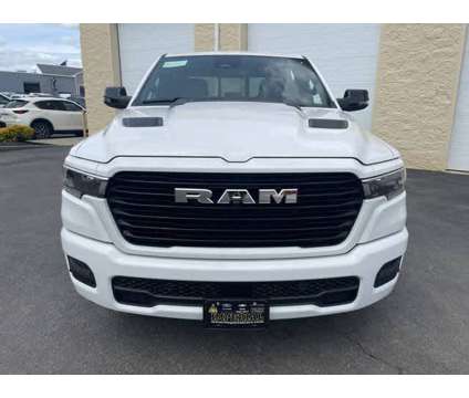 2025NewRamNew1500New4x4 Crew Cab 5 7 Box is a White 2025 RAM 1500 Model Laramie Truck in Mendon MA