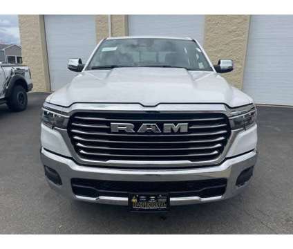 2025NewRamNew1500New4x4 Crew Cab 57 Box is a White 2025 RAM 1500 Model Laramie Car for Sale in Mendon MA