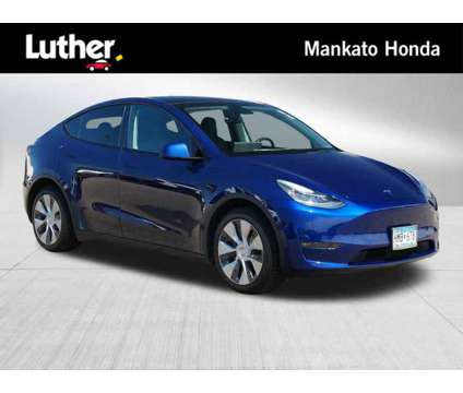 2021UsedTeslaUsedModel YUsedAWD is a Blue 2021 Car for Sale in Mankato MN
