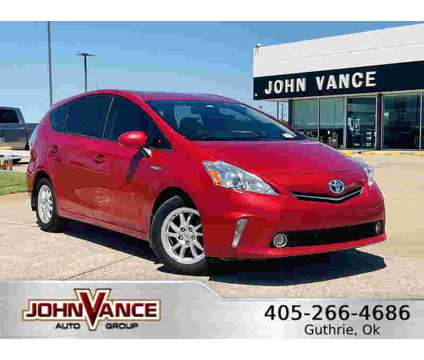 2014UsedToyotaUsedPrius VUsed5dr Wgn is a Red 2014 Toyota Prius v Car for Sale in Guthrie OK