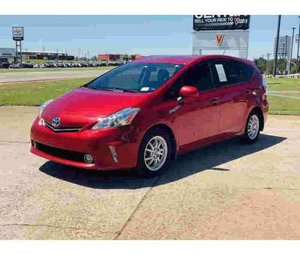 2014UsedToyotaUsedPrius VUsed5dr Wgn is a Red 2014 Toyota Prius v Car for Sale in Guthrie OK
