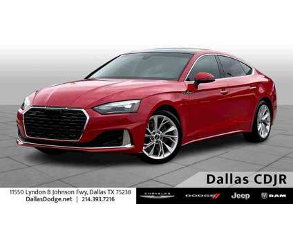 2022UsedAudiUsedA5 SportbackUsed40 TFSI quattro is a Red 2022 Audi A5 Car for Sale in Dallas TX