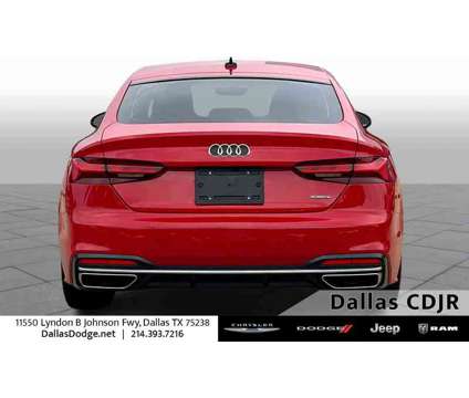 2022UsedAudiUsedA5 SportbackUsed40 TFSI quattro is a Red 2022 Audi A5 Car for Sale in Dallas TX