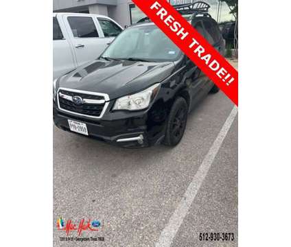 2017 Subaru Forester Premium is a Black 2017 Subaru Forester 2.5i Car for Sale in Georgetown TX