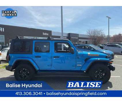 2022 Jeep Wrangler Unlimited Sahara is a Blue 2022 Jeep Wrangler Unlimited Car for Sale in Springfield MA