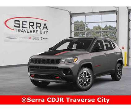 2024 Jeep Compass Trailhawk is a Grey 2024 Jeep Compass Trailhawk Car for Sale in Traverse City MI