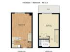 Clarendon Lanes - 1 Bedroom 1 Bath - zoom floorplan