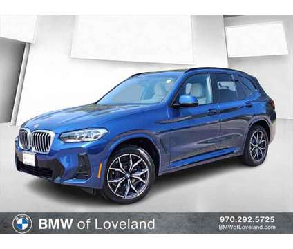 2024 BMW X3 xDrive30i is a Blue 2024 BMW X3 xDrive30i SUV in Loveland CO