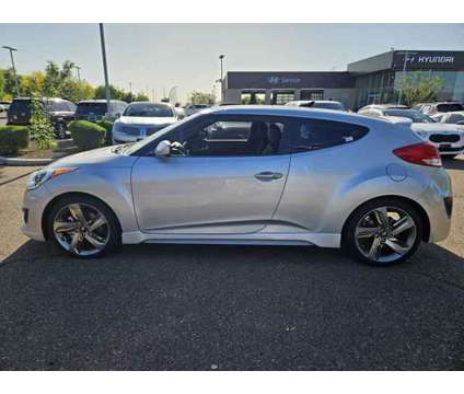2013 Hyundai Veloster Turbo w/Blue is a Silver 2013 Hyundai Veloster Turbo Coupe in Surprise AZ
