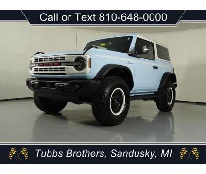 2024 Ford Bronco Heritage Limited Edition is a Blue 2024 Ford Bronco SUV in Sandusky MI