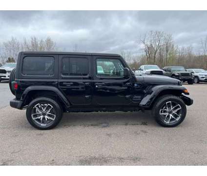 2024 Jeep Wrangler Sport S 4xe is a Black 2024 Jeep Wrangler Sport SUV in Oswego NY