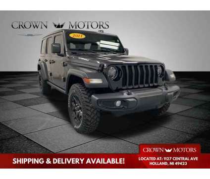 2021 Jeep Wrangler Unlimited Willys is a Grey 2021 Jeep Wrangler Unlimited SUV in Holland MI