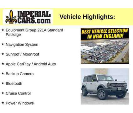 2022UsedFordUsedBroncoUsed4 Door 4x4 is a Silver 2022 Ford Bronco Car for Sale in Mendon MA