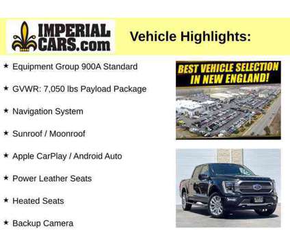 2022UsedFordUsedF-150 is a Black 2022 Ford F-150 Limited Car for Sale in Mendon MA