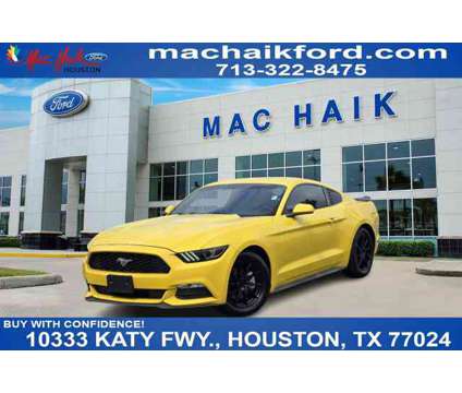 2017 Ford Mustang V6 is a Yellow 2017 Ford Mustang V6 Car for Sale in Houston TX