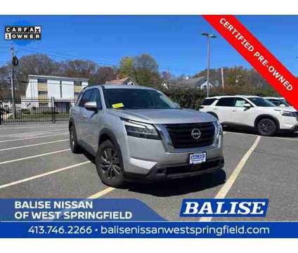 2022 Nissan Pathfinder SV is a Silver 2022 Nissan Pathfinder SV Car for Sale in West Springfield MA