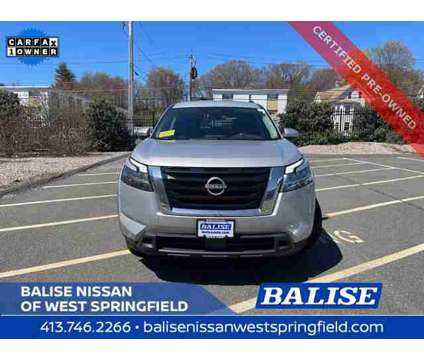 2022 Nissan Pathfinder SV is a Silver 2022 Nissan Pathfinder SV Car for Sale in West Springfield MA