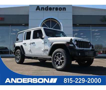 2024 Jeep Wrangler Sport S is a White 2024 Jeep Wrangler Sport Car for Sale in Rockford IL