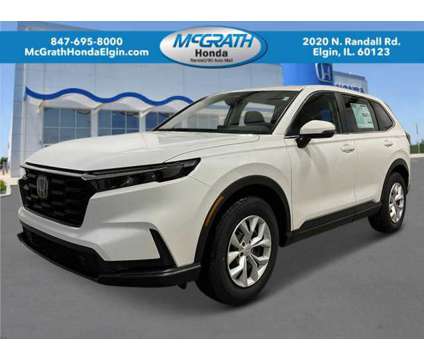 2024 Honda CR-V LX AWD is a Silver, White 2024 Honda CR-V LX Car for Sale in Elgin IL