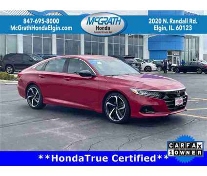 2022 Honda Accord Sport is a Red 2022 Honda Accord Sport Car for Sale in Elgin IL