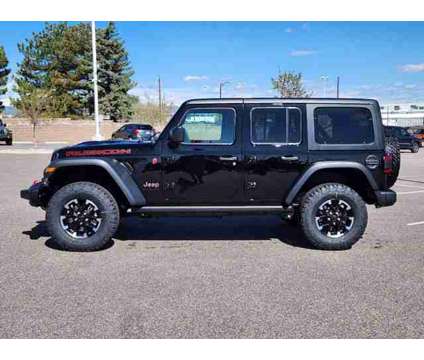 2024 Jeep Wrangler Rubicon is a Black 2024 Jeep Wrangler Rubicon Car for Sale in Denver CO