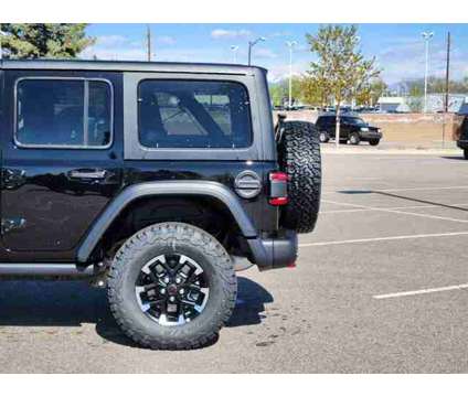 2024 Jeep Wrangler Rubicon is a Black 2024 Jeep Wrangler Rubicon Car for Sale in Denver CO