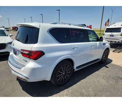 2019 Infiniti Qx80 Limited is a White 2019 Infiniti QX80 Limited Car for Sale in Lubbock TX