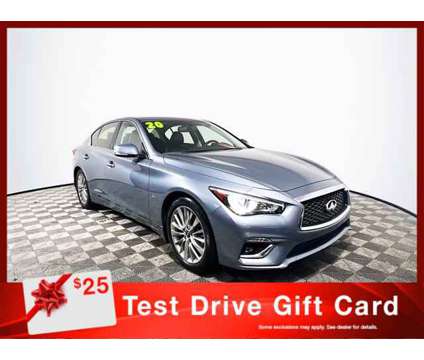 2020 INFINITI Q50 3.0t LUXE is a Blue 2020 Infiniti Q50 3.0t LUXE Car for Sale in Tampa FL