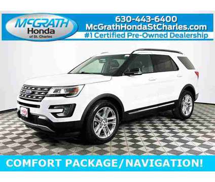 2016 Ford Explorer XLT is a White 2016 Ford Explorer XLT Car for Sale in Saint Charles IL