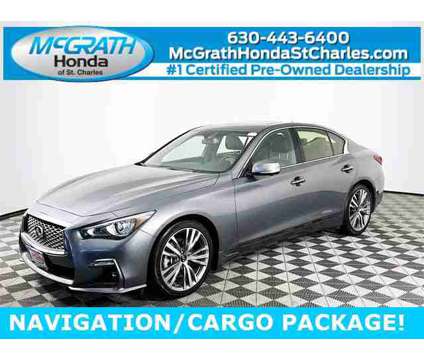 2021 INFINITI Q50 3.0t SENSORY is a Grey 2021 Infiniti Q50 Car for Sale in Saint Charles IL