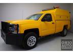 2015 Chevrolet Silverado 3500HD Work Truck 4x4 V8 Liftgate Utility Cap 1-Owner