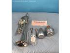 BACH Stardivarius Model 37 Silver Trumpet in Case w/ 2 Mouthpieces