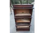Unusual Globe Wernicke Small Size Stacking Barrister Bookcase 3/4 size