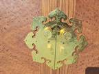 20thc Walnut Oriental Chest of Drawers