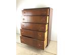 Antique Art Deco Highboy Dresser with Bakelite Hardware