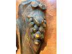 Three- Antique Carved Salvage Walnut Wood Trim From Piano Legs Sculpture