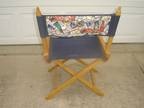 Vintage Chicago Cubs Foldable Director's Chair EXCELLENT CONDITION dark blue
